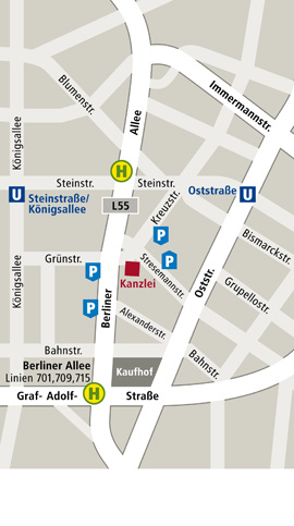 Lageplan Berliner Allee 32